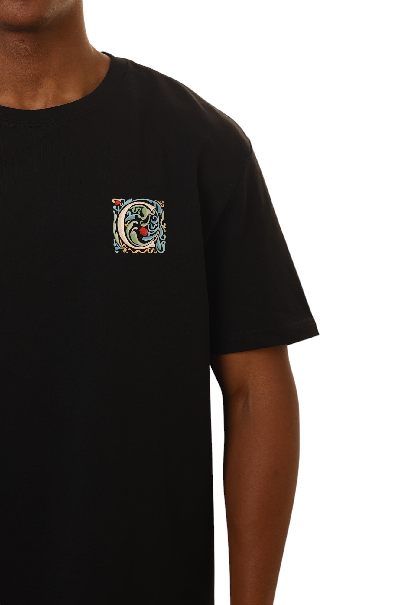 Capone T-Shirt Graphic Twin Rose Black