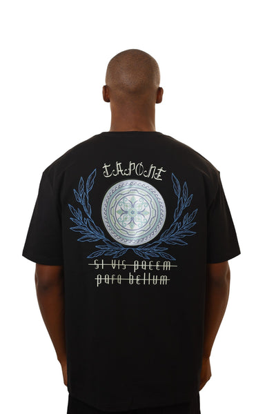 Capone T-Shirt Print Phrase Patch Black