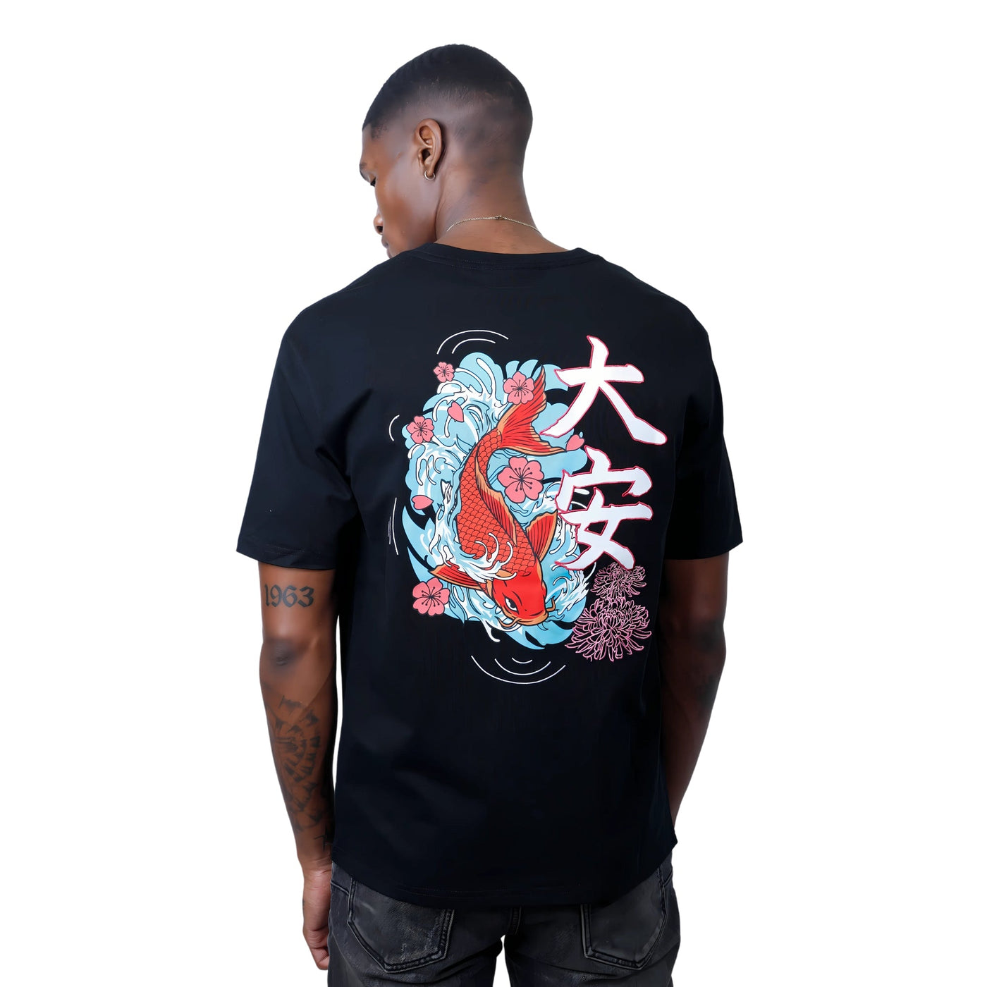 Capone T-Shirt Japan Koi Black