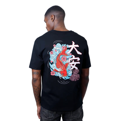 Capone T-Shirt Japan Koi Black