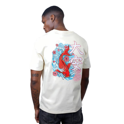 Capone T-Shirt Japan Koi Beige