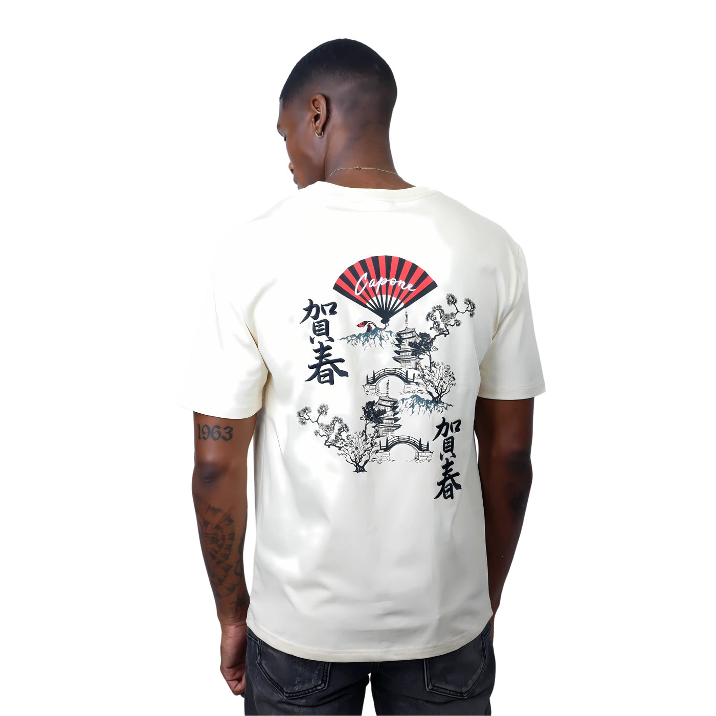 Capone T-Shirt Japan Fan Beige