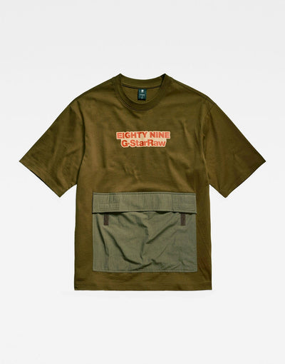 G-Star RAW Fabric Mix Boxy T-Shirt