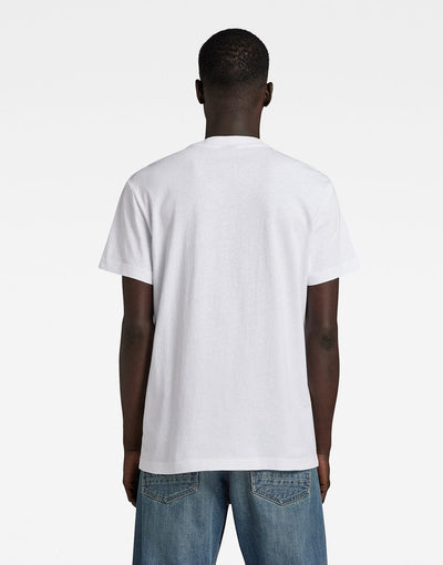 G-Star RAW HQ Print White T-Shirt