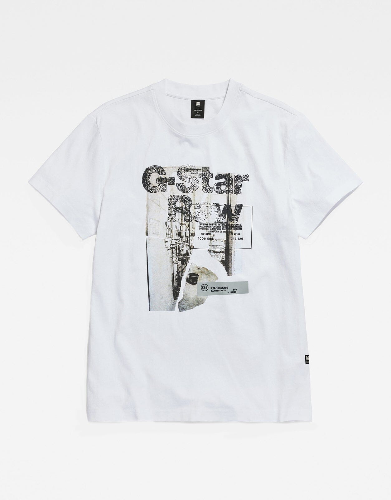 G-Star RAW HQ Print White T-Shirt