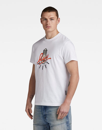 G-Star RAW Light Bulb T-Shirt White