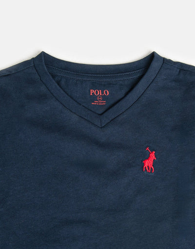 Polo James V-Neck T-Shirt Navy