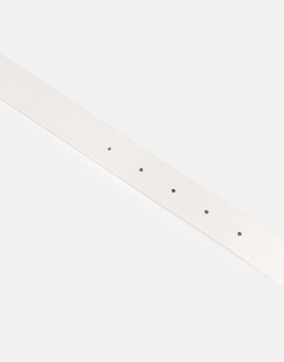 Sissy Boy Pearl Branded Belt Cream