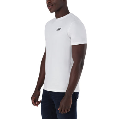 JAXON CREW NECK LOGO TEE WHITE