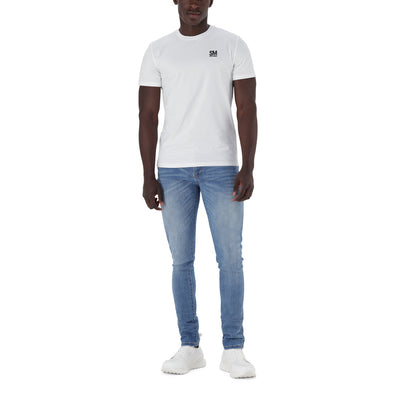 JAXON CREW NECK LOGO TEE WHITE