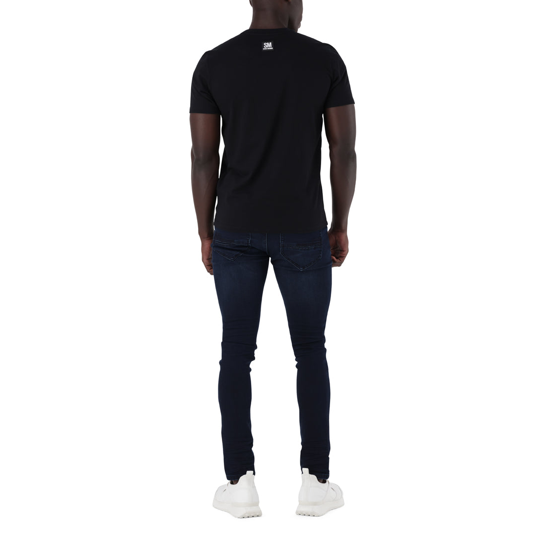 OLIVER CREW NECK LOGO TEE BLACK