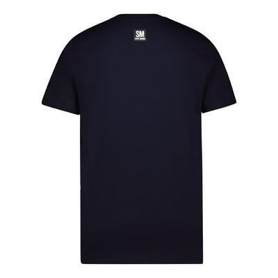 MILO NAVY CREW NECK LOGO TEE