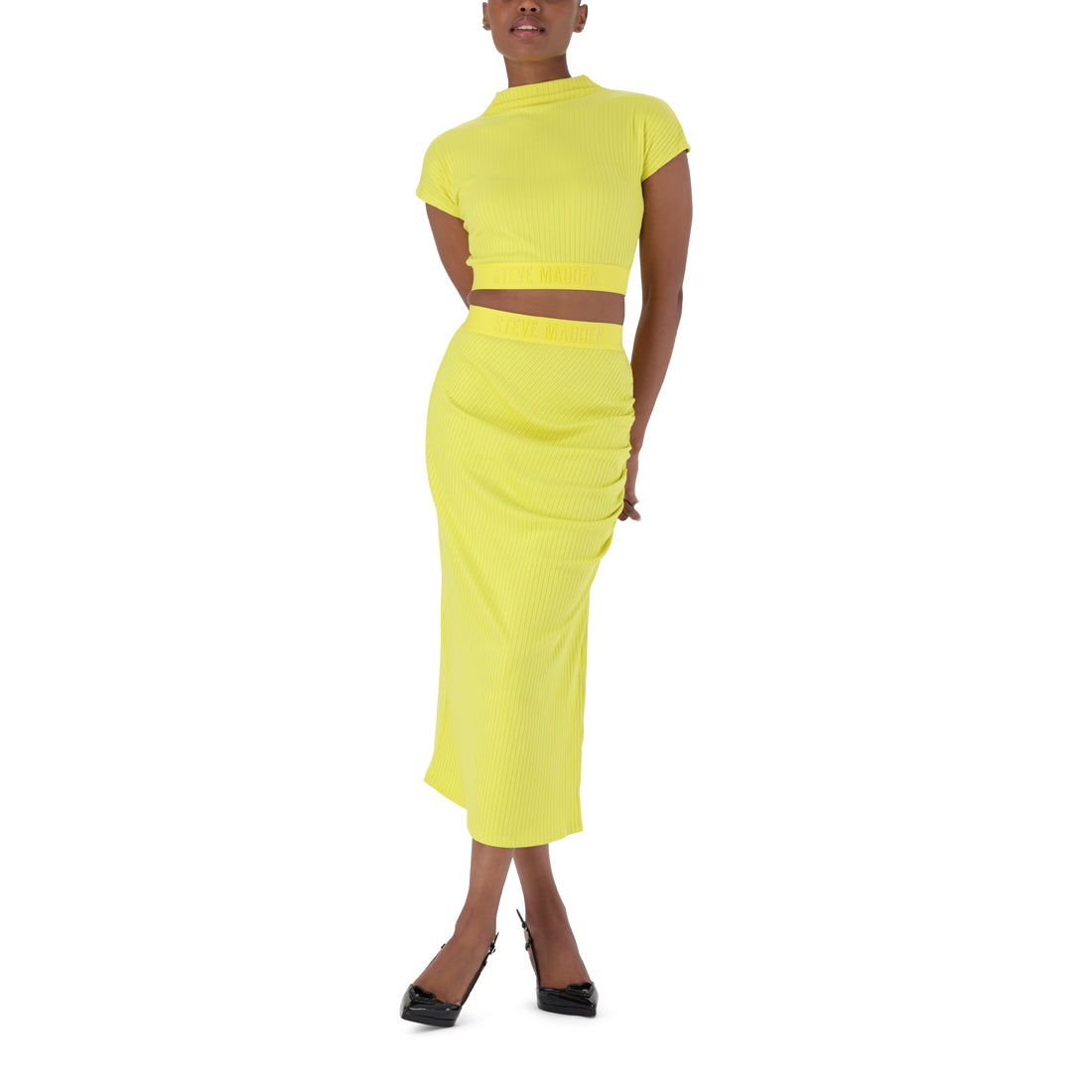 STEPHANIE YELLOW TUBE SKIRT