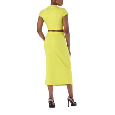 STEPHANIE YELLOW TUBE SKIRT