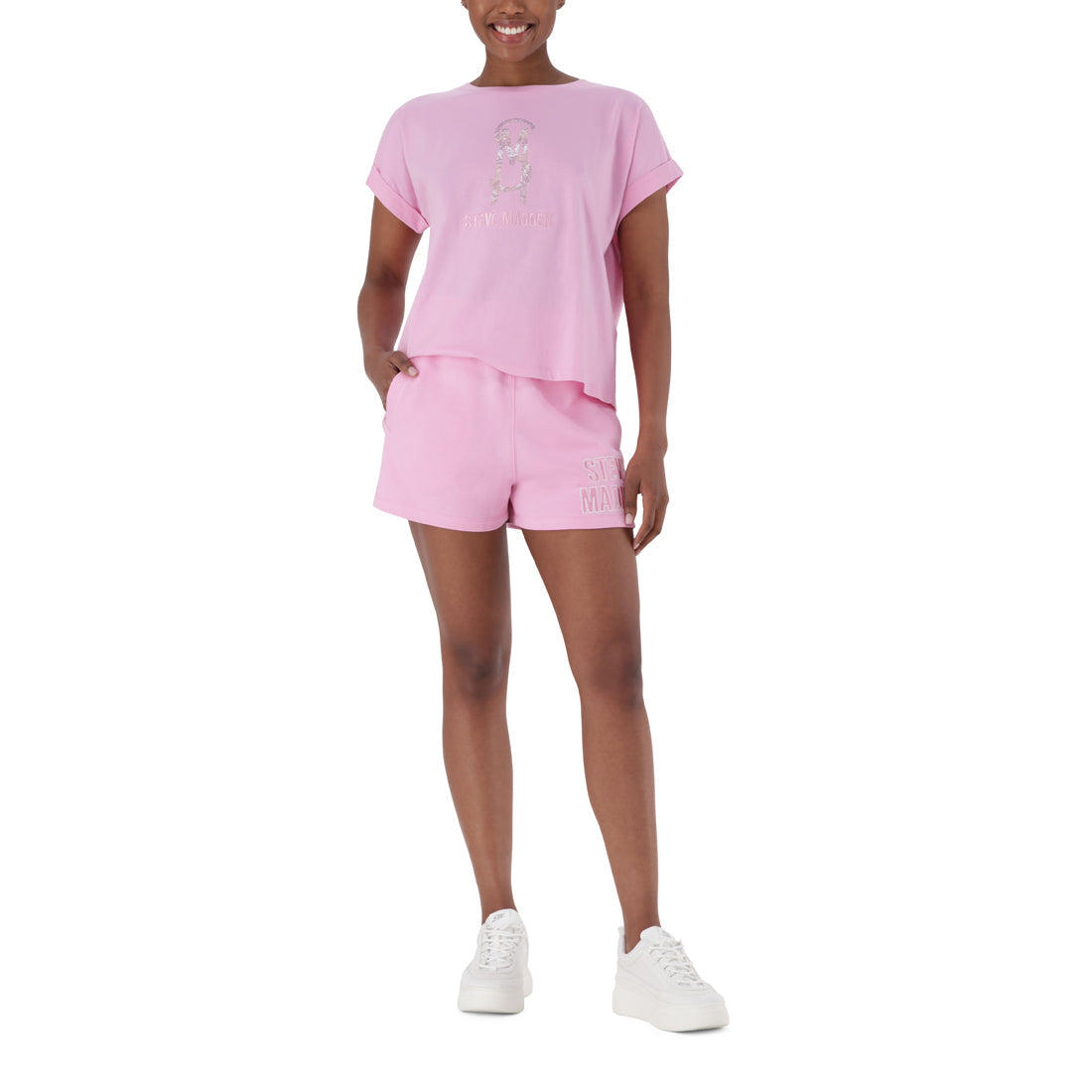 SKYLAR SORBET PINK JOGGER SHORTS