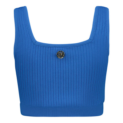 IVY BLUE SQUARE NECK CROP TOP