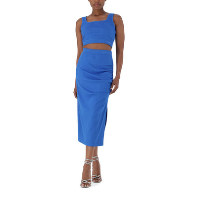 IVY BLUE SQUARE NECK CROP TOP