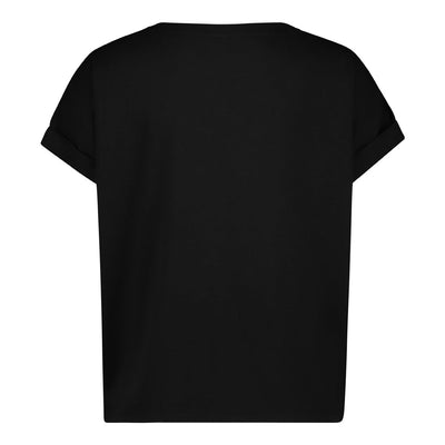 BLAIRE BLACK LOGO TEE WITH POPPERS