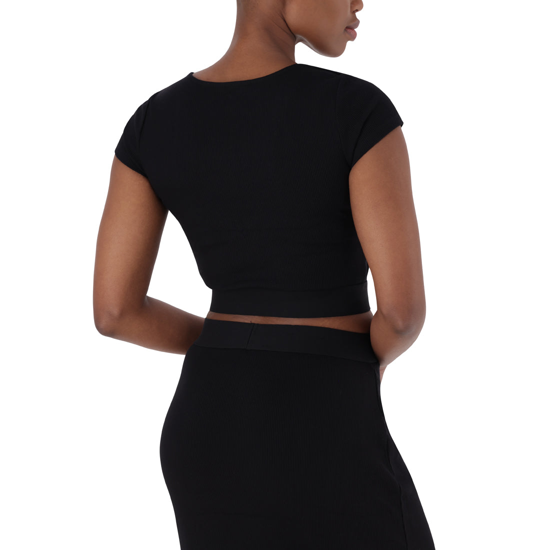 JENNA FRONT TWIST BUSTIER BLACK TOP