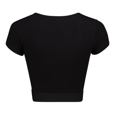 JENNA FRONT TWIST BUSTIER BLACK TOP