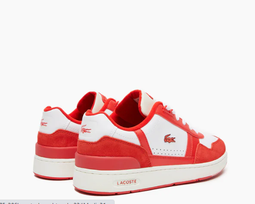 Lacoste T-Clip Leather Bicolour Trainer