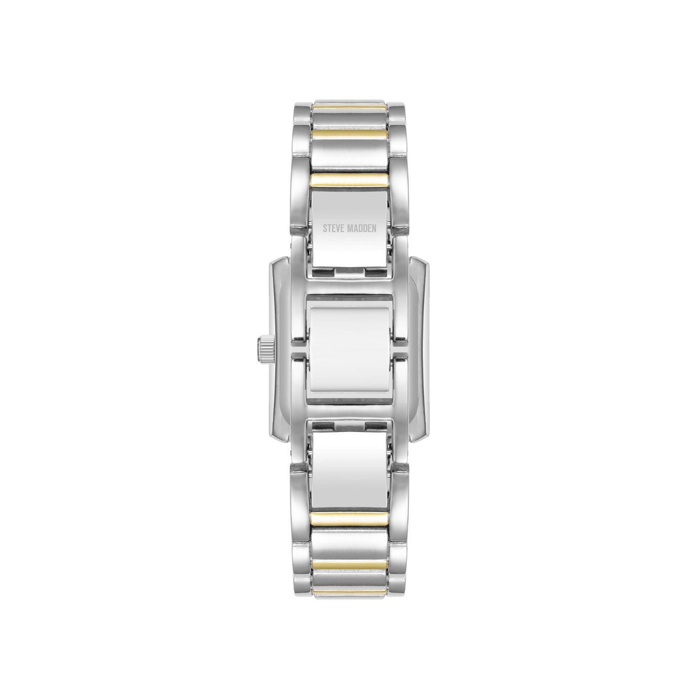 TWO TONE LUXE LINK WATCH SILVER GOLD