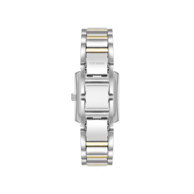 TWO TONE LUXE LINK WATCH SILVER GOLD