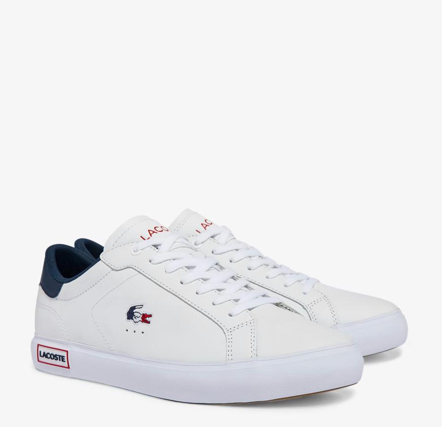 Men's Powercourt Leather Tricolour Trainers