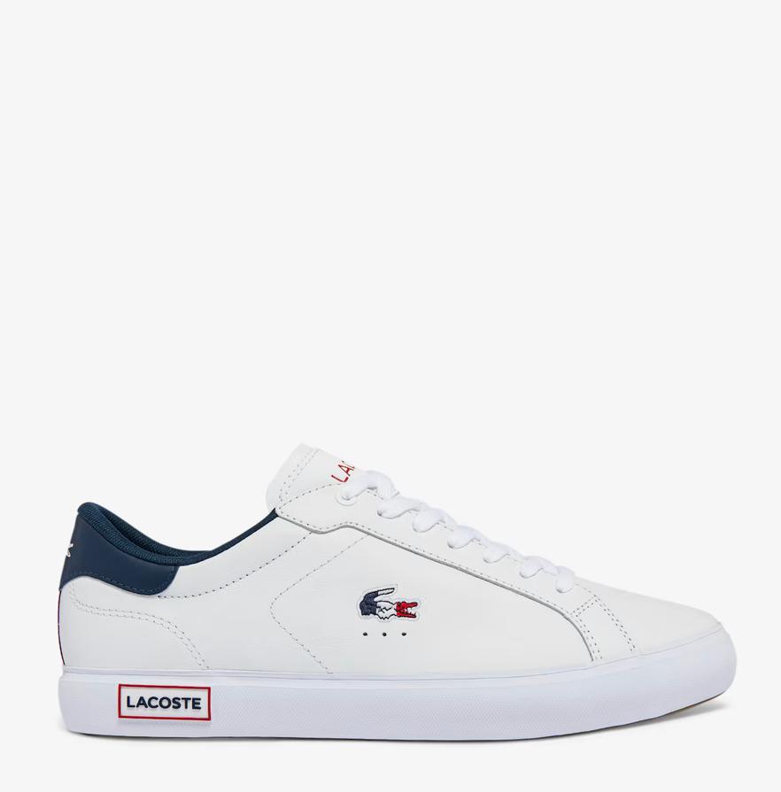 Men's Powercourt Leather Tricolour Trainers