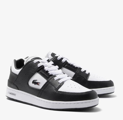 Lacoste Men's Court Cage Leather Colour Contrast Trainers