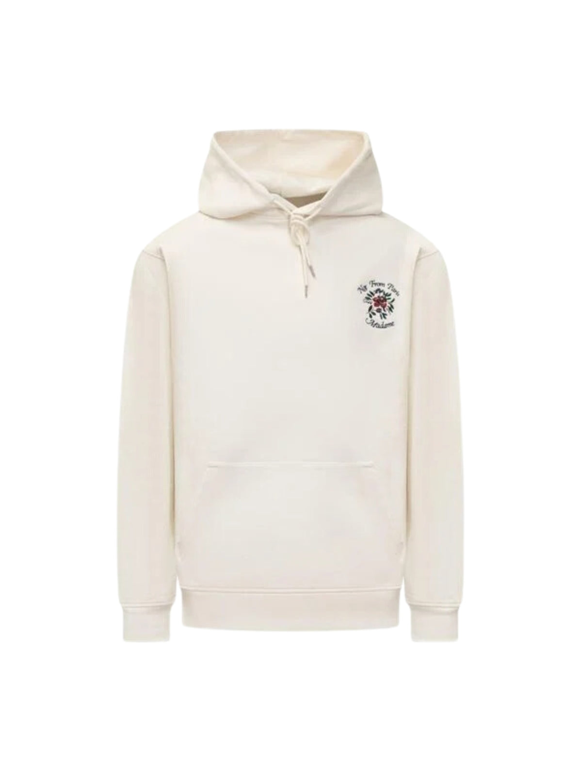 Drole De Monsieur Hoodie Fleurs Slogan Cream