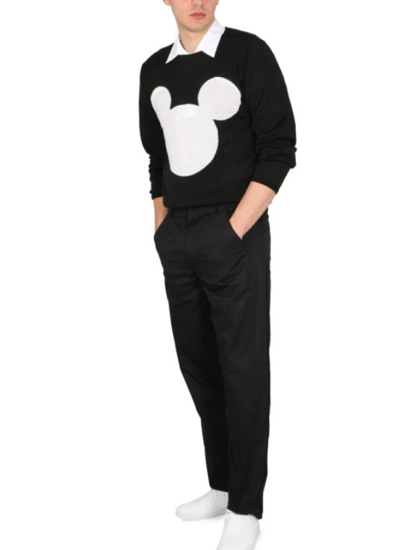 Comme Des Garcons Sweater Mickey Black