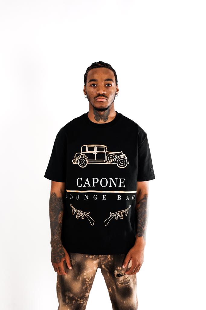 Al Capone T-Shirt Days Lounge Bar Black