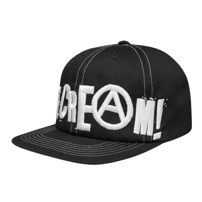 Ice-Cream Cap Anarchy Wrap Around Flat Brim Black