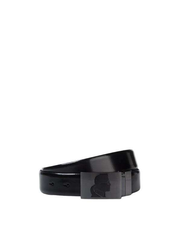 Karl Lagerfeld Belt Buckle Icon Black
