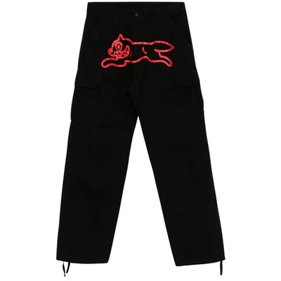 Ice-Cream Cargo Pants Running Dog Black