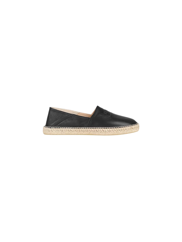 Kenzo Sneaker Leather Espadrille Black
