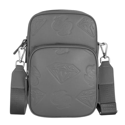 Billionaire Boys Club Bag Diamonds & Dollars Leather Grey