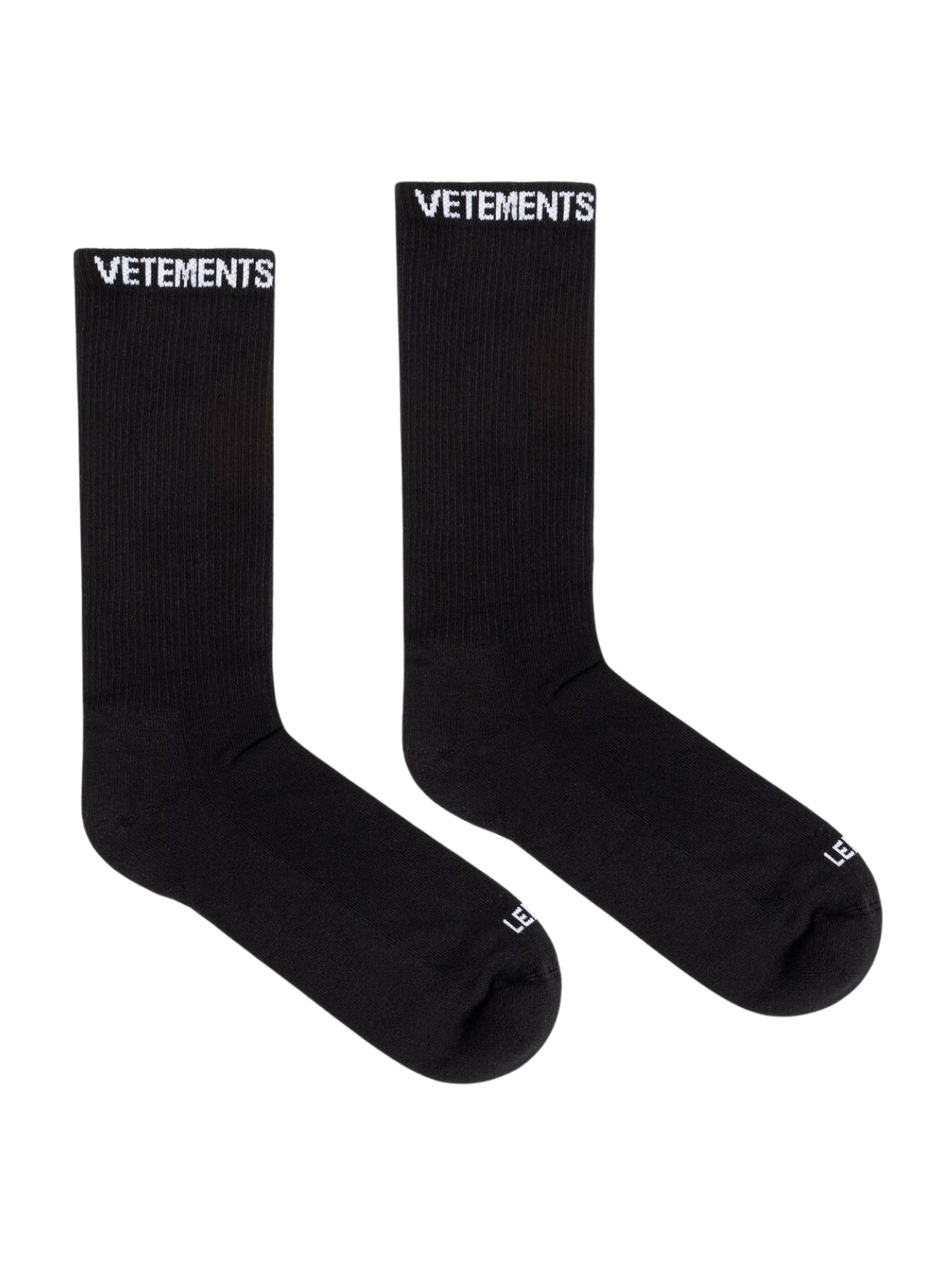 Vetements Socks Logo Black