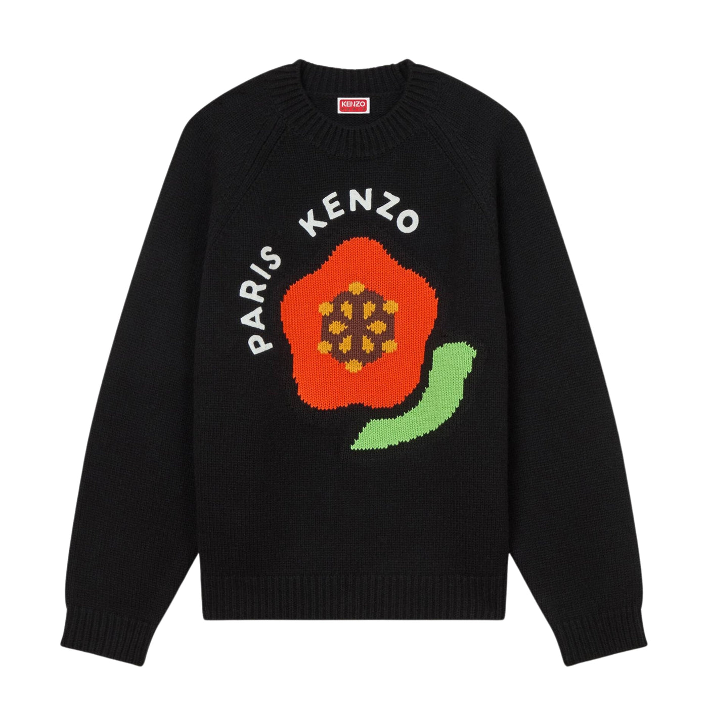 Kenzo Sweater Boke Flower Logo Black