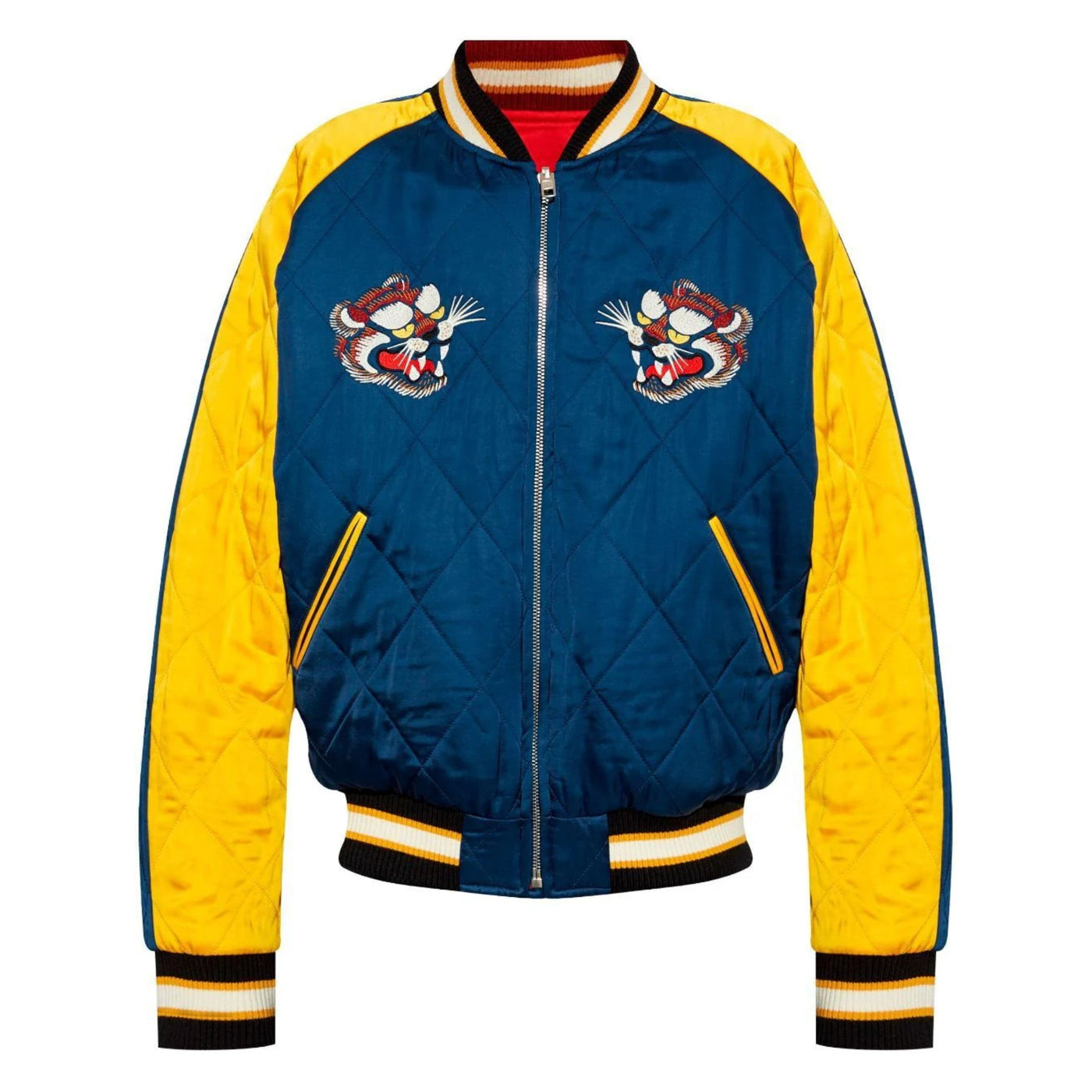 Kenzo Jacket Bomber Tigers Yellow-Blue