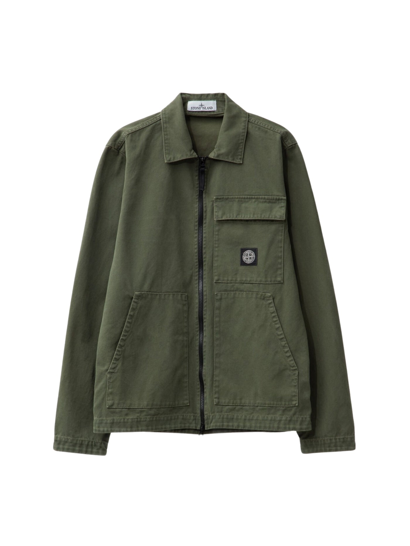 Stone Island Jacket Logo Khaki