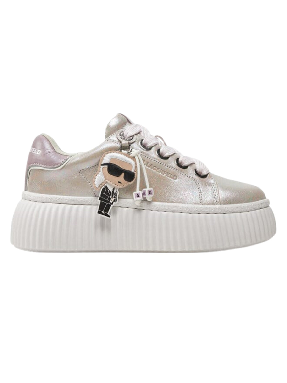 Karl Lagerfeld Sneaker Ladies Kreeper Lo Pendant Silver-Lilac