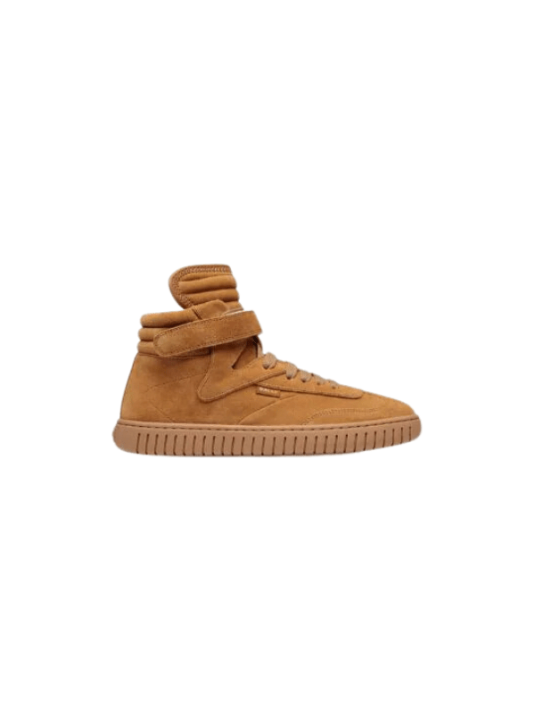 Bally Sneaker Panelled Boot Logo Camel