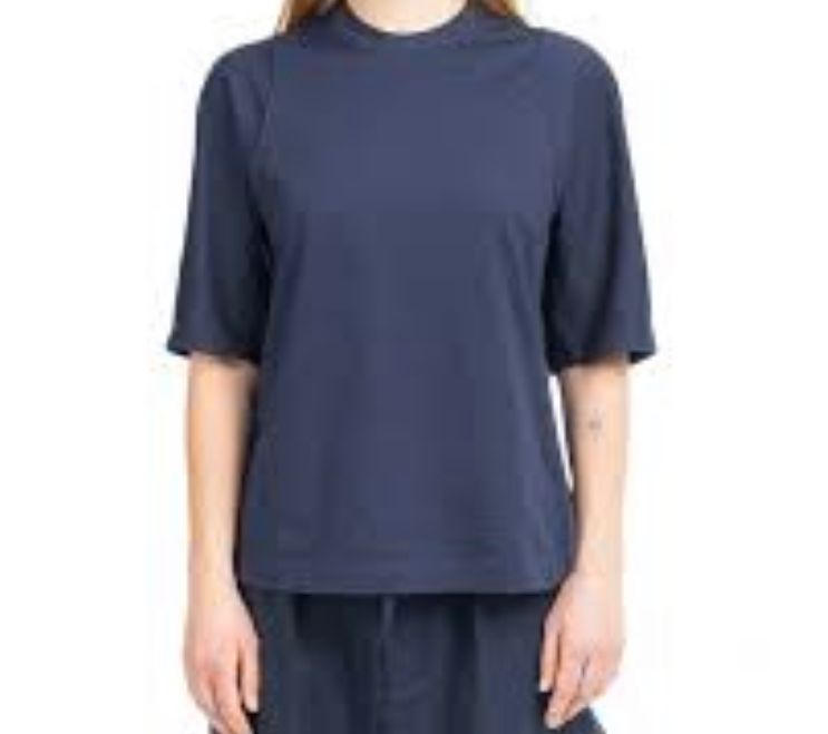 Y-3 T-Shirt Ladies Logo Navy