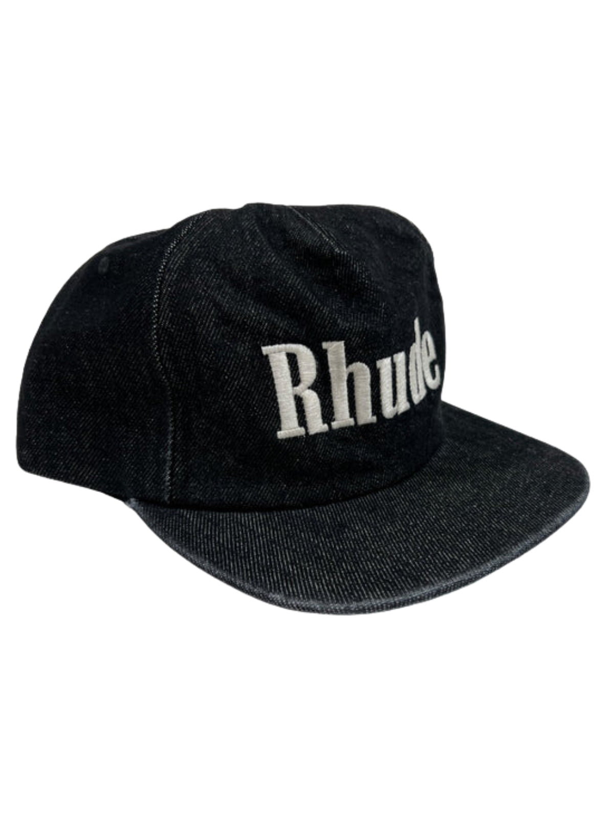 Rhude Cap Denim Logo Black