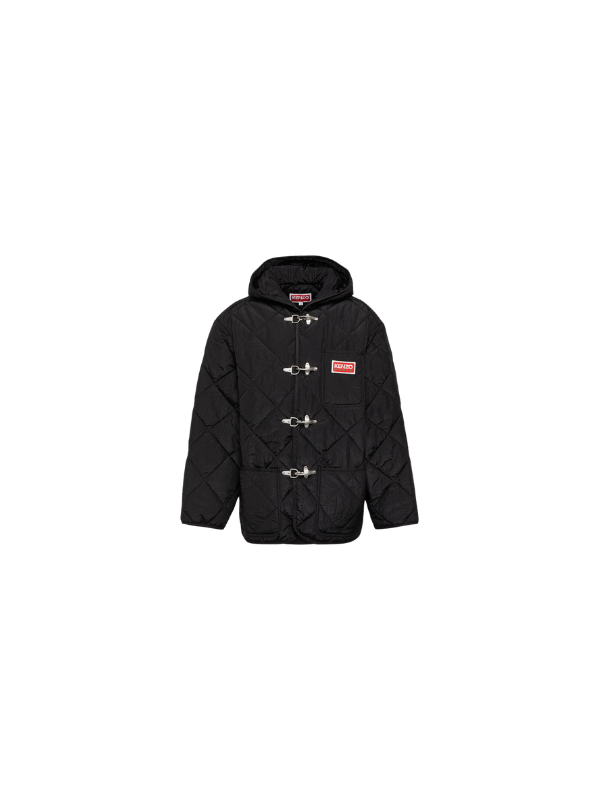 Kenzo Jacket Puffer Logo Black