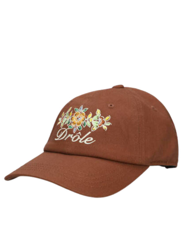Drole De Monsieur Cap Flower Brown