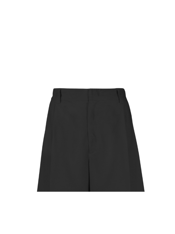 Msgm Shorts Back Print Black