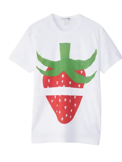 Comm Des Cargons T-Shirt Strawberry White